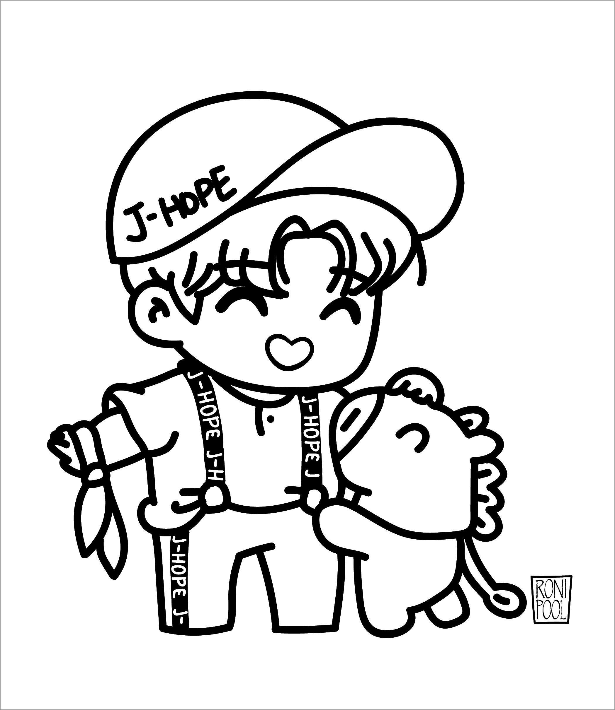 BTS Coloring Pages ColoringBay