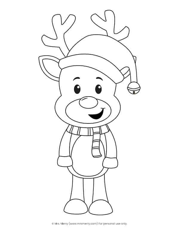 free printable build a reindeer