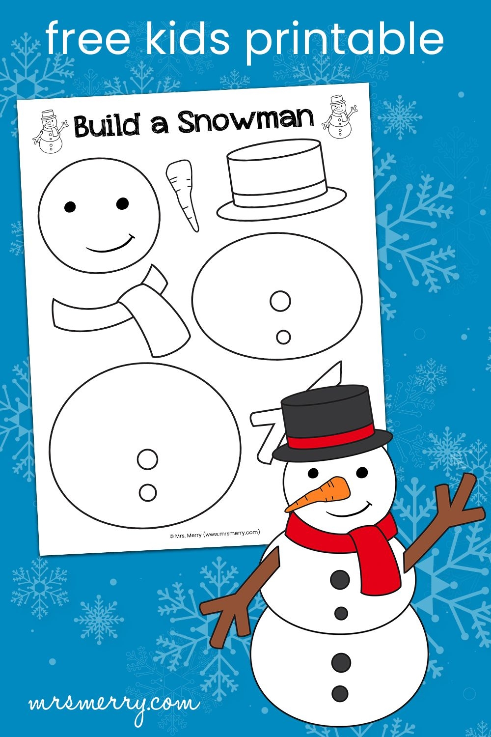 build your own snowman printable