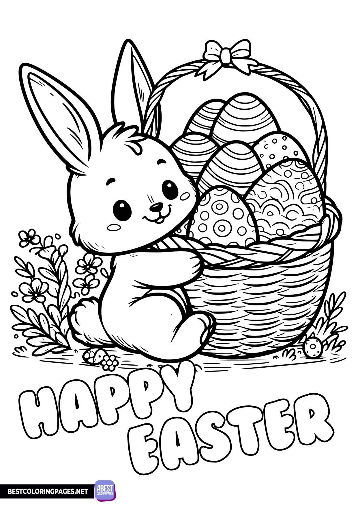 free coloring pages bunnies