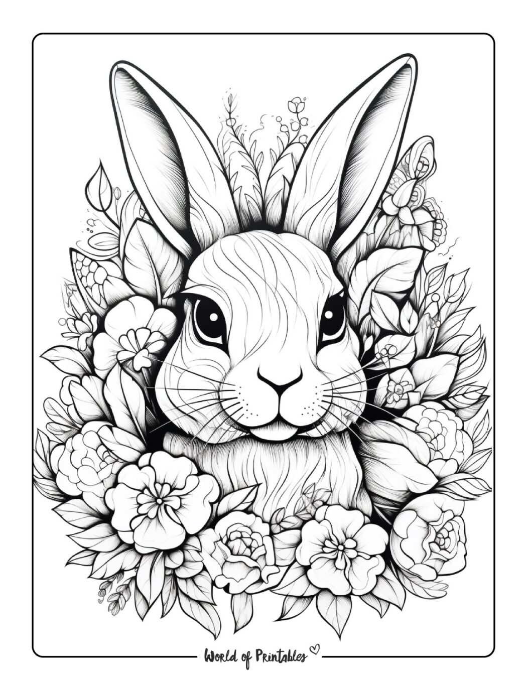 Bunny Coloring Pages World Of Printables