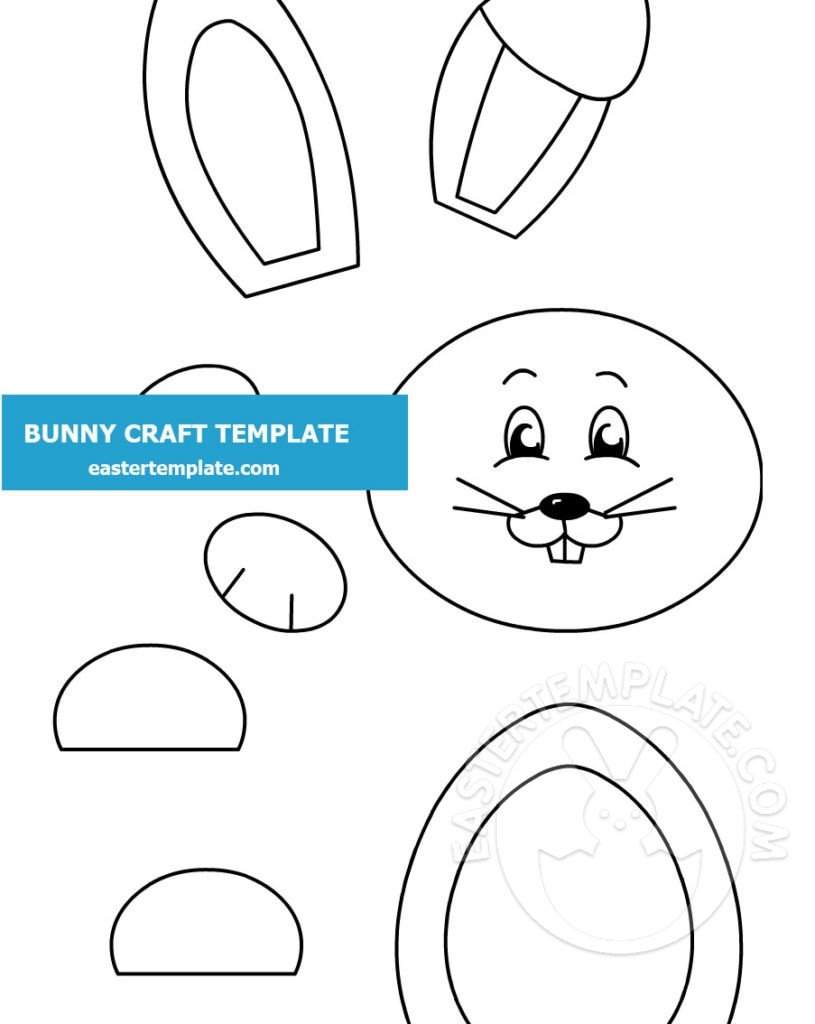 Bunny craft template20 Easter Template