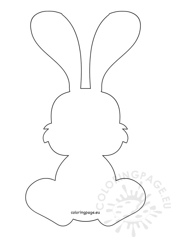 Bunny Outline Bunny Rabbit Outline Coloring Page Jpg Clipartix
