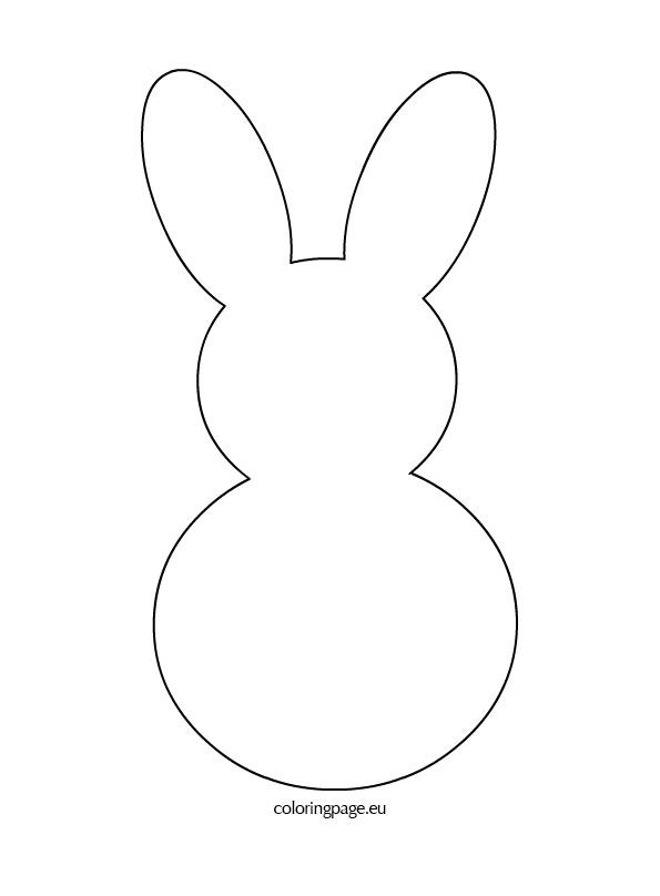 Bunny Outline Printable