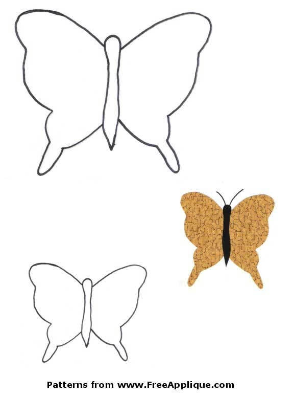BUTTERFLY APPLIQUE PATTERNS Free Patterns