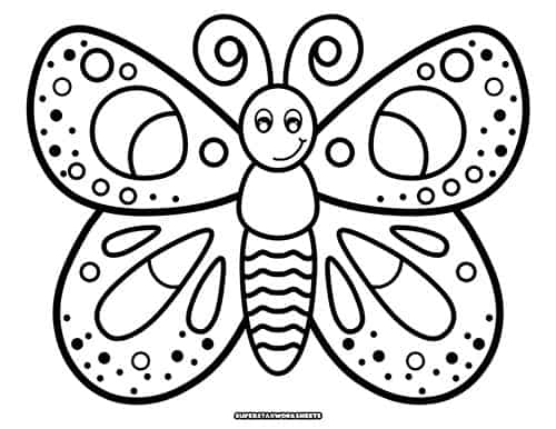 Butterfly Coloring Pages Superstar Worksheets Worksheets Library