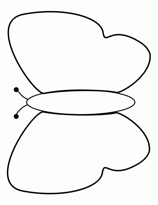 Butterfly Outline Template Cliparts co