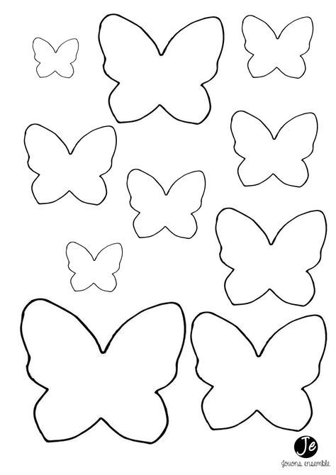 Felt Butterfly Template