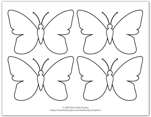 Traceable Butterfly Template