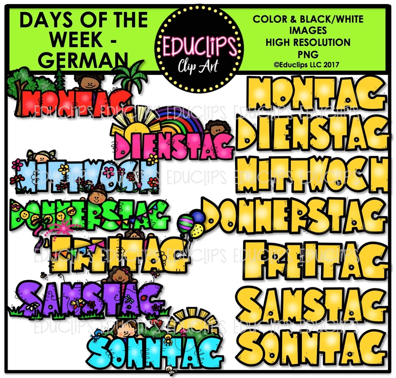 Calendar Planner Days Of The Week Diary Templates Clip Art Clipart 
