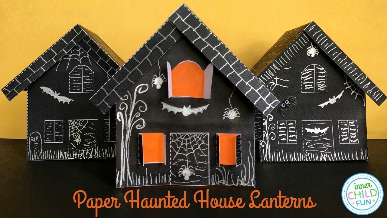 Cardboard Haunted House Template Printable