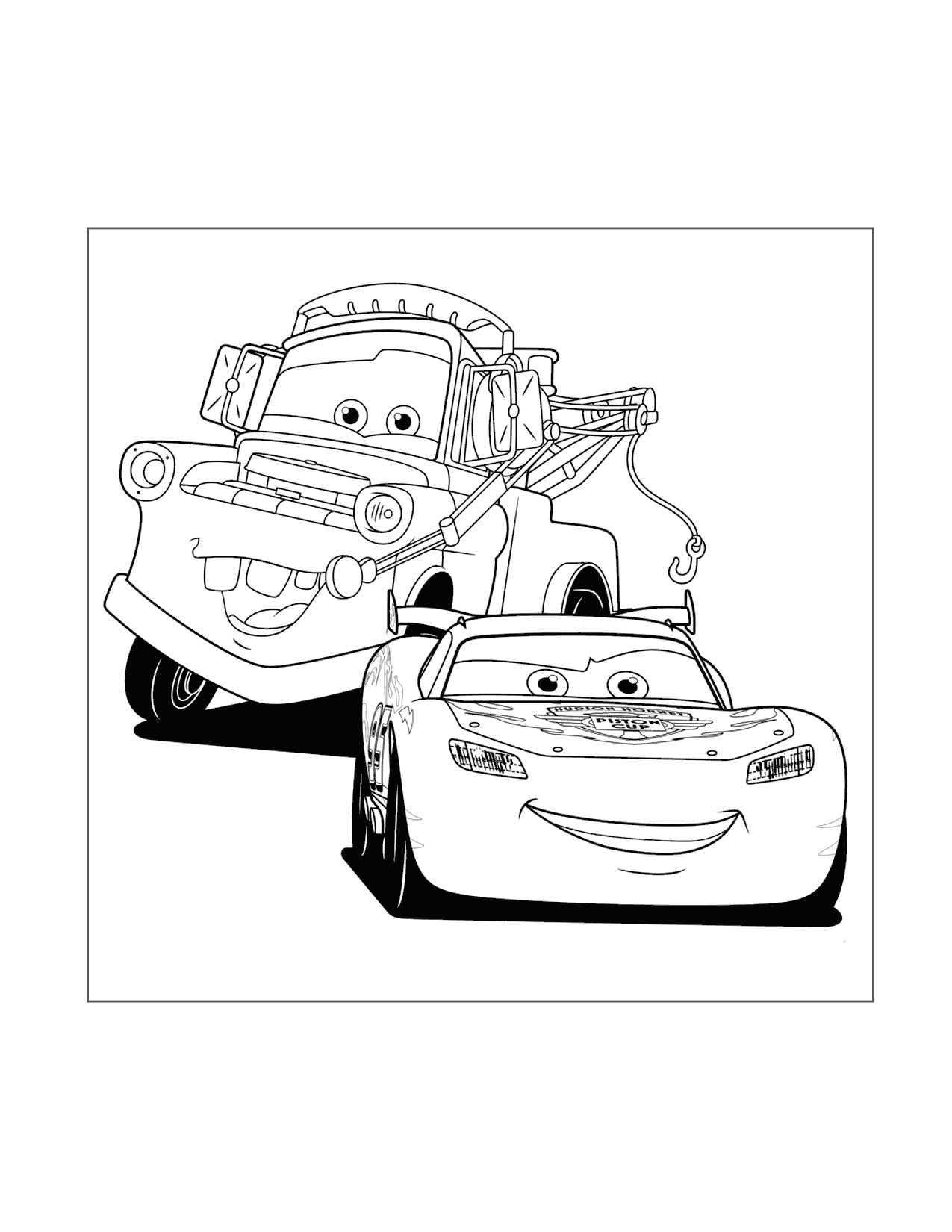 coloring page cars