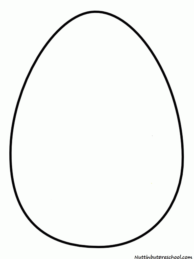 plain egg coloring page