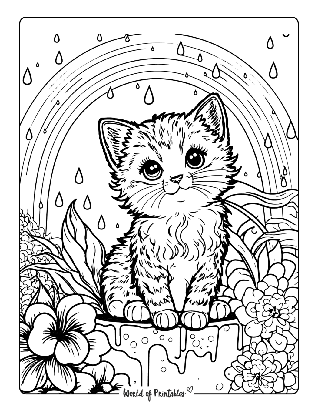cat coloring sheets for free