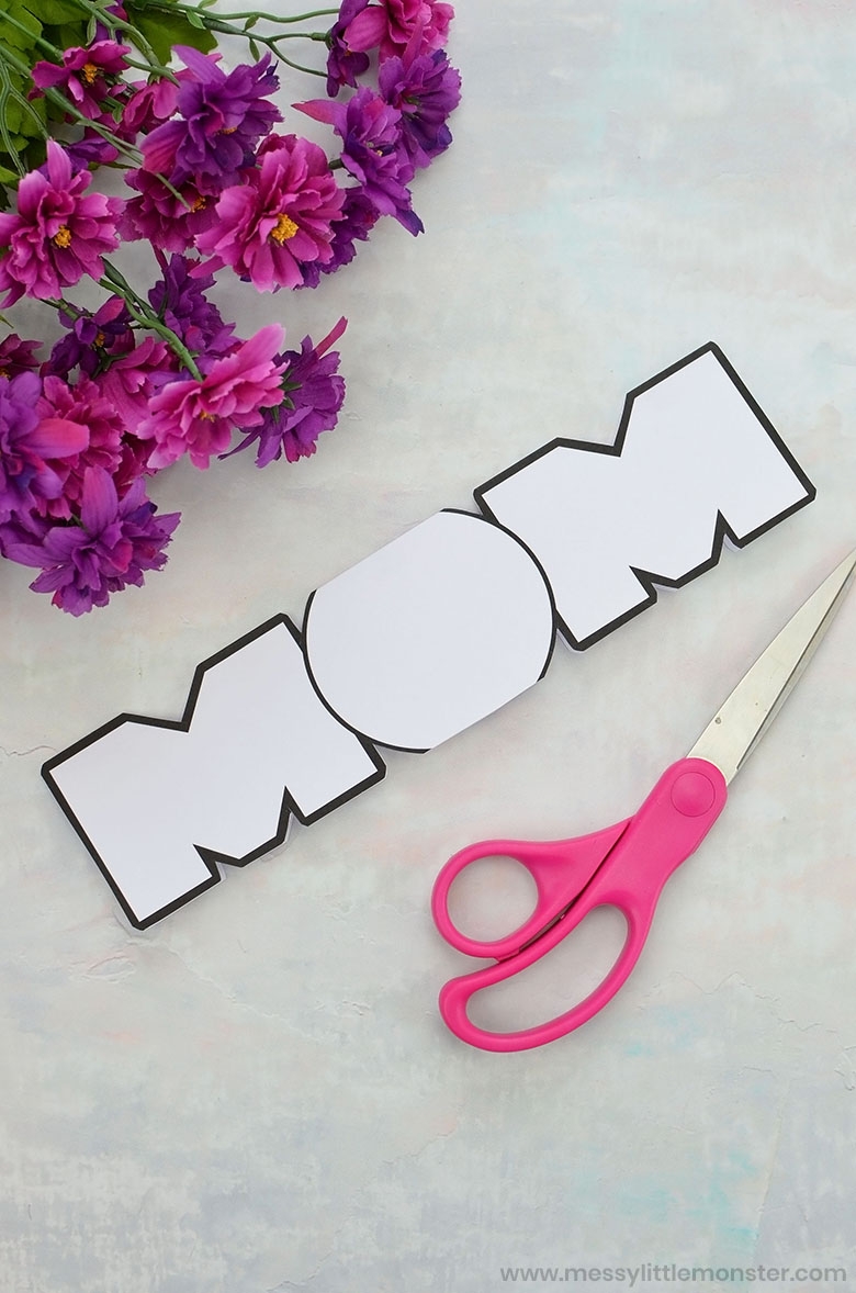Cat Printable Mother 39 s Day Card Craft Messy Little Monster