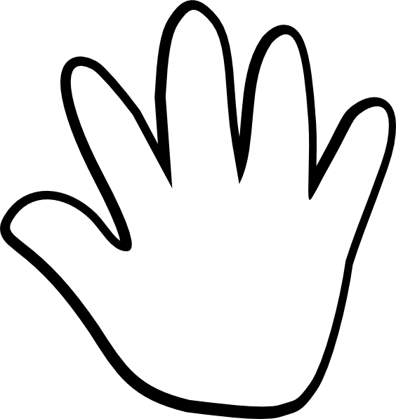 child handprint template