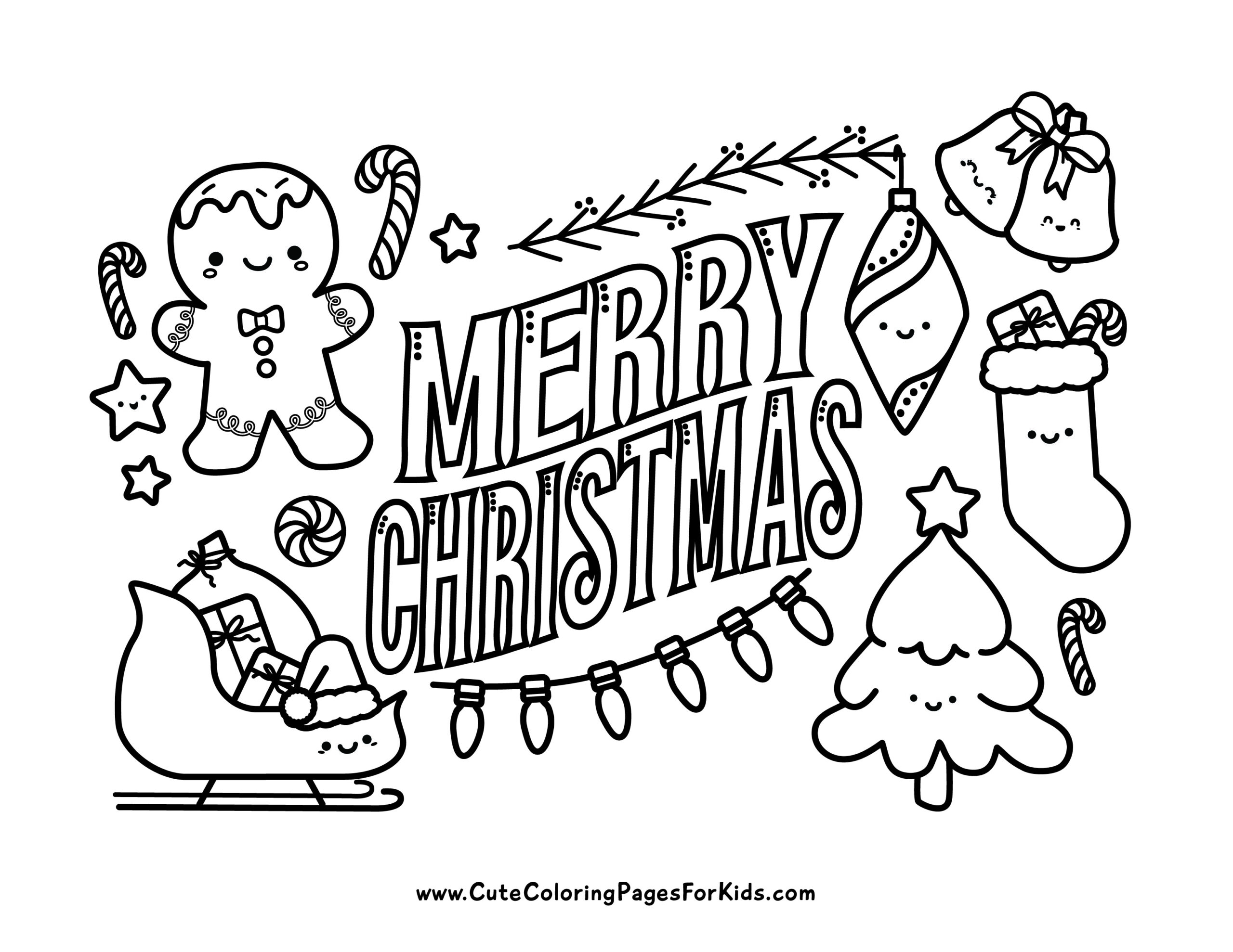 free printable christmas coloring