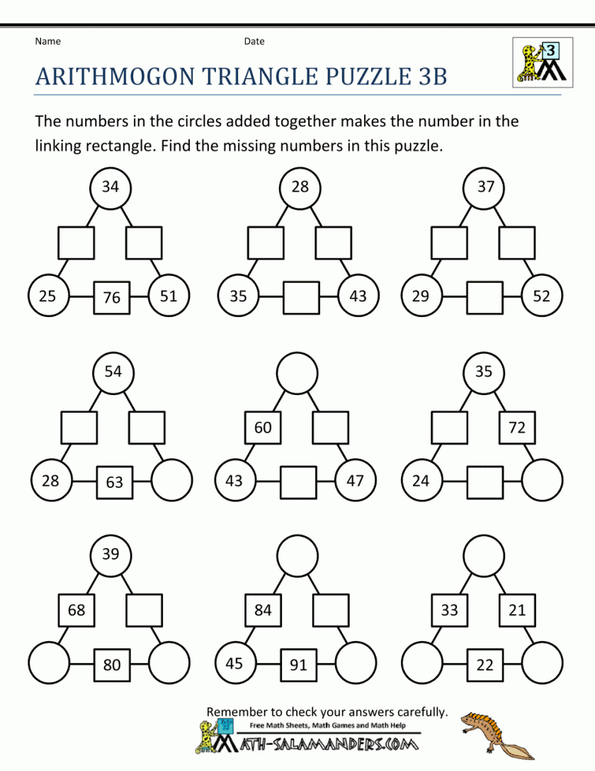 free printable high school math