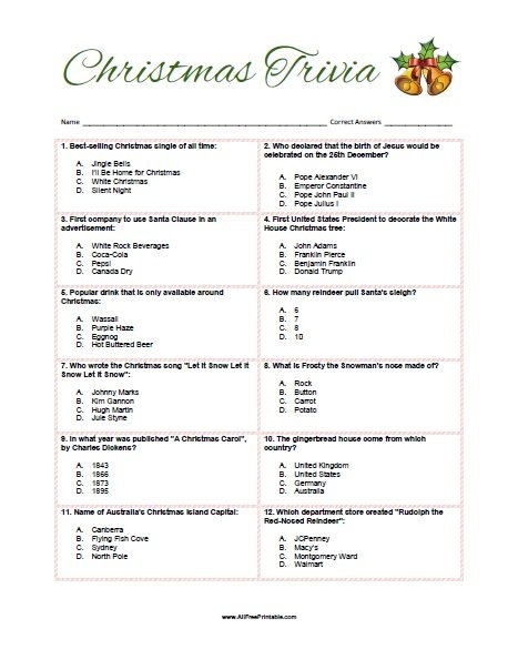 free printable trivia pdf
