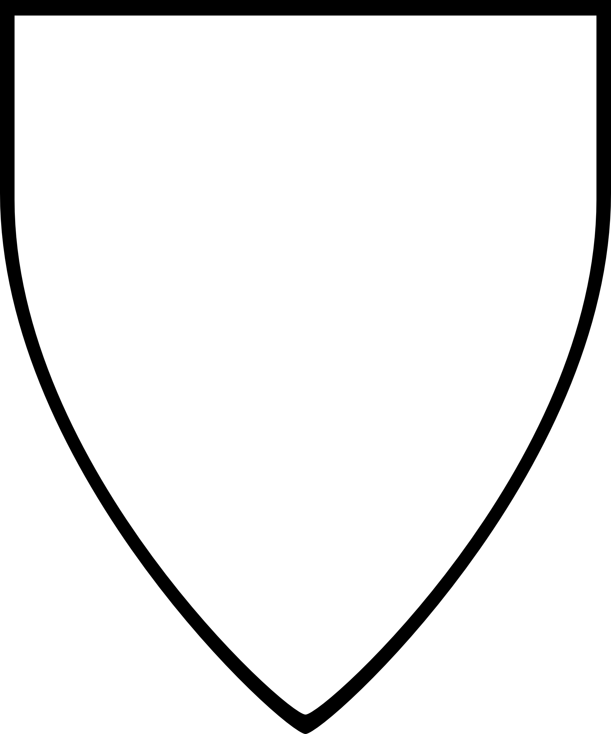 blank shield outline template