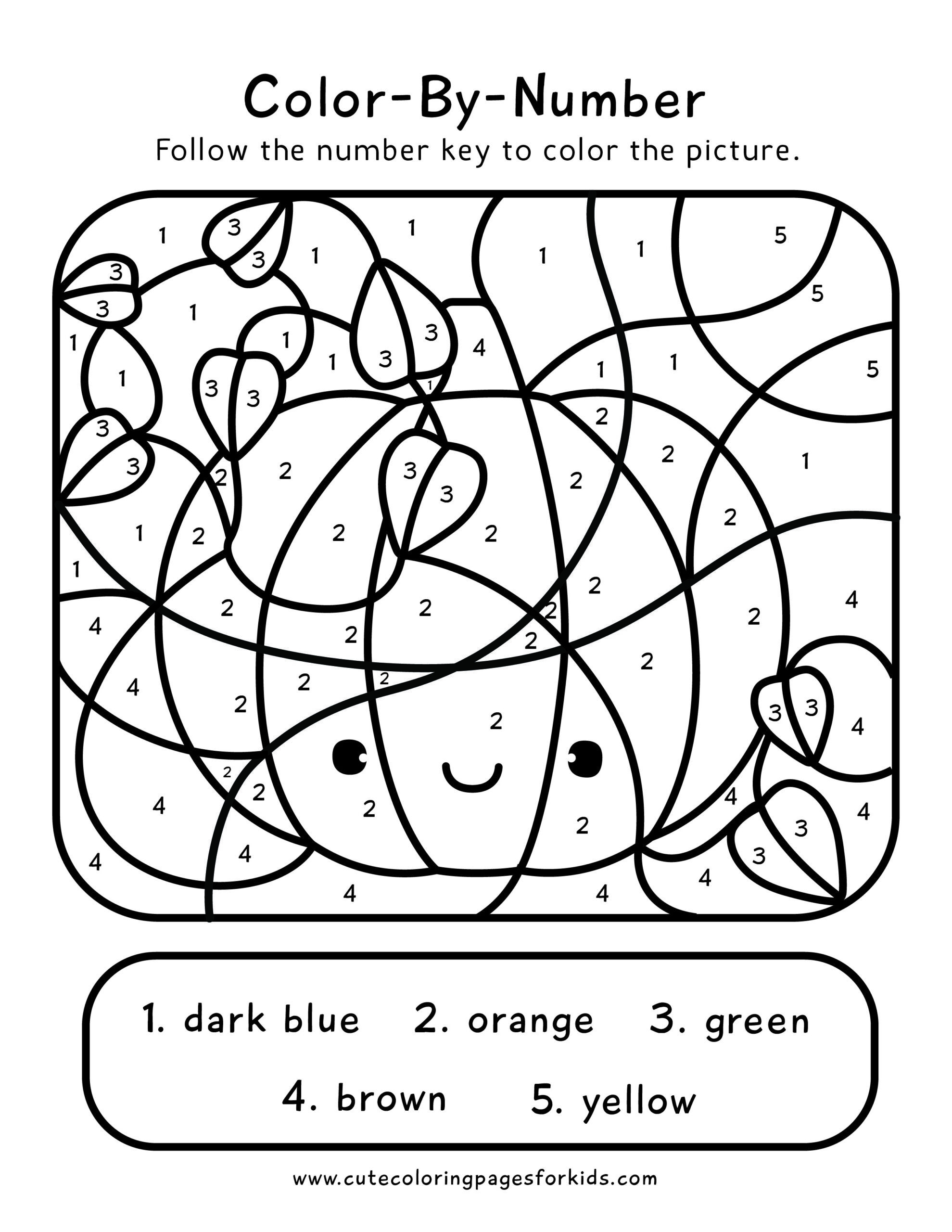 Color By Number Archives Cute Coloring Pages For Kids Thanksgiving