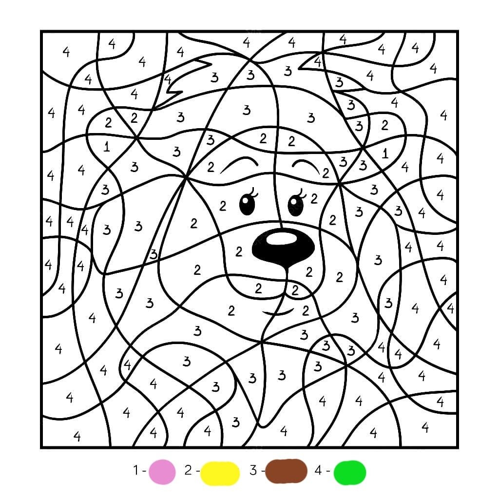 Color By Number Coloring Pages 100 Printable Coloring Pages Bilarasa