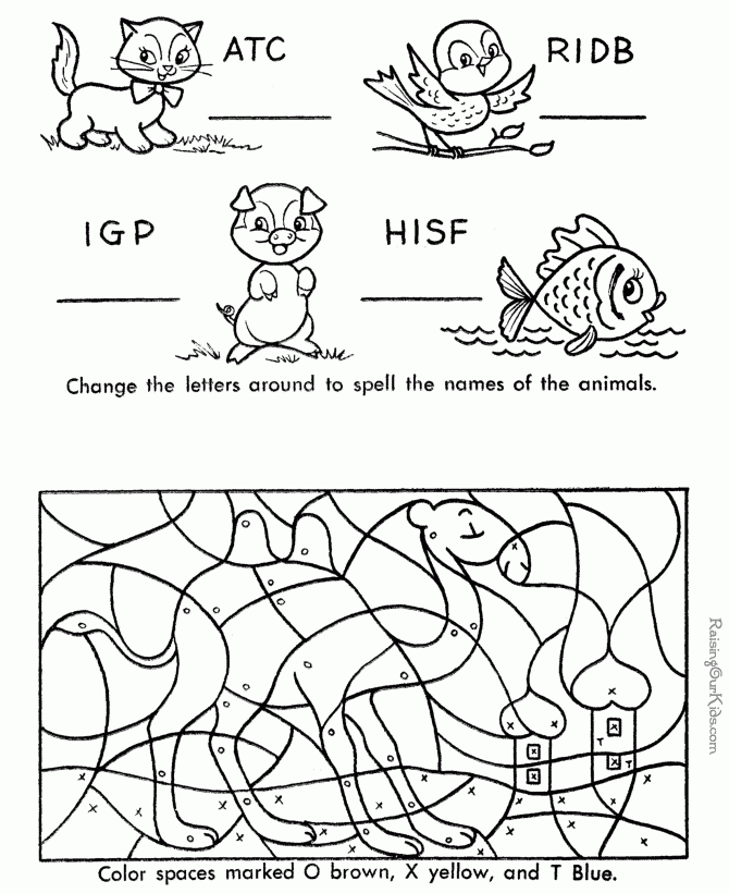 Color By Number Printables 009