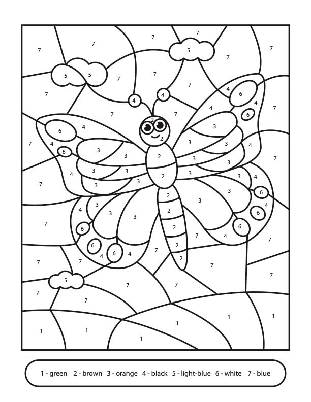 Color By Number Reading Adventures For Kids Ages 3 To 5