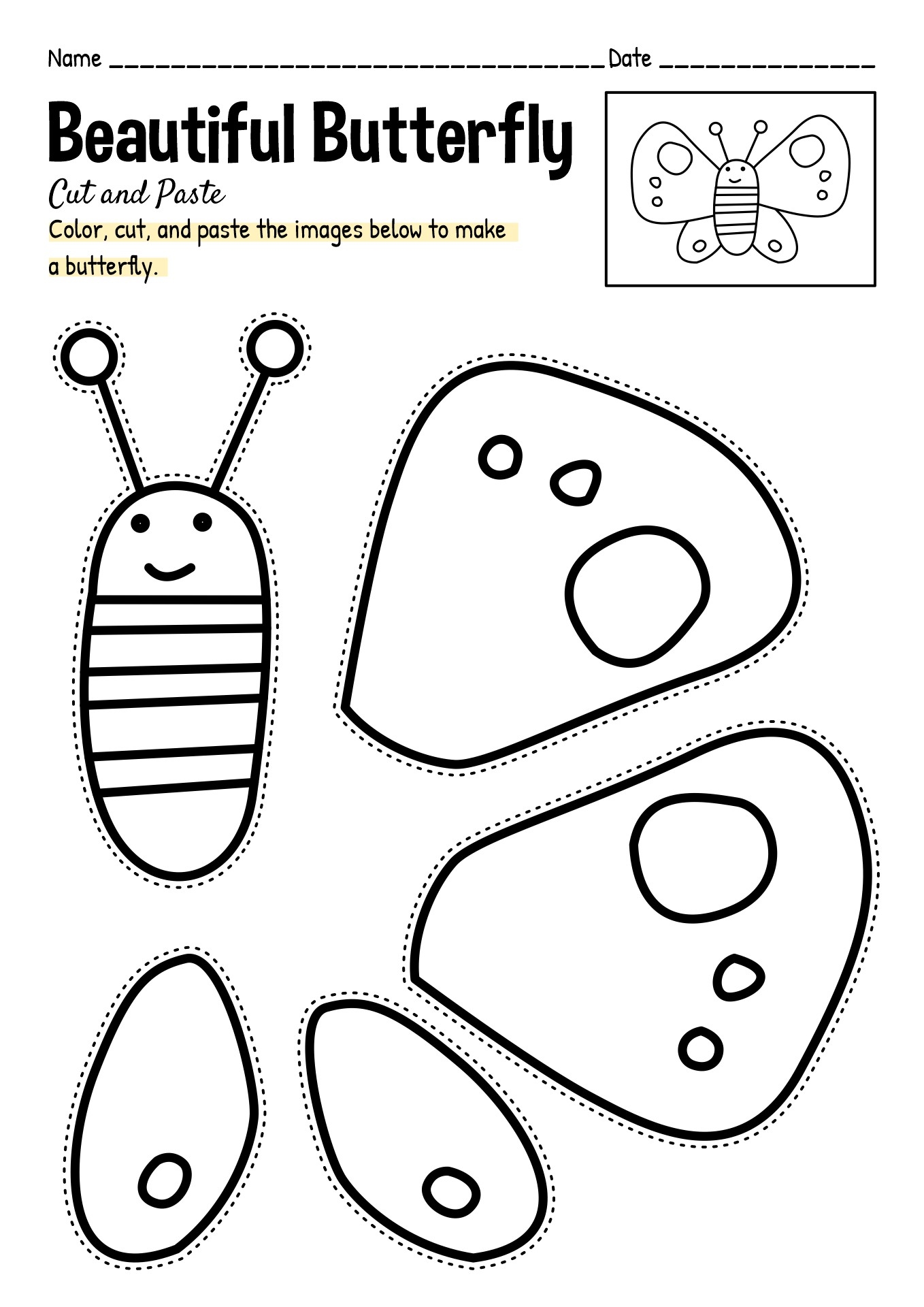 Color Cut And Paste Worksheets Free Worksheets Printable