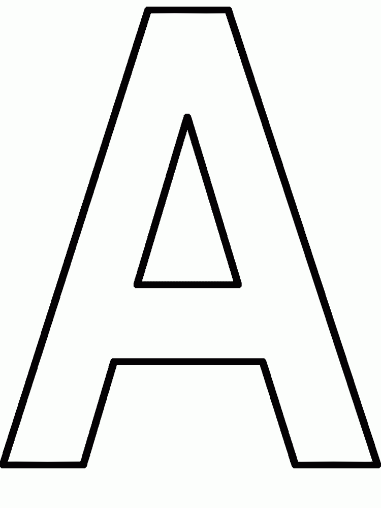 Color In Letters Coloring Home