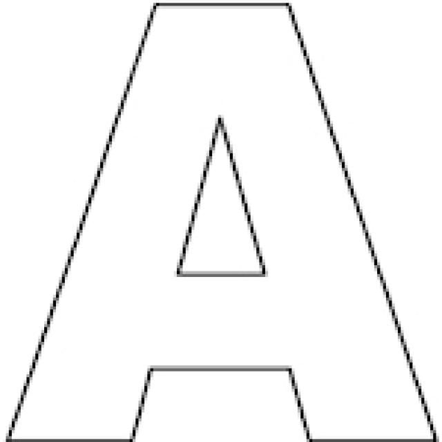 blank letters to color m