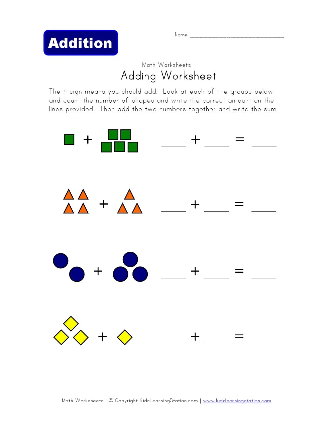 Color Matching PDF Worksheets Library