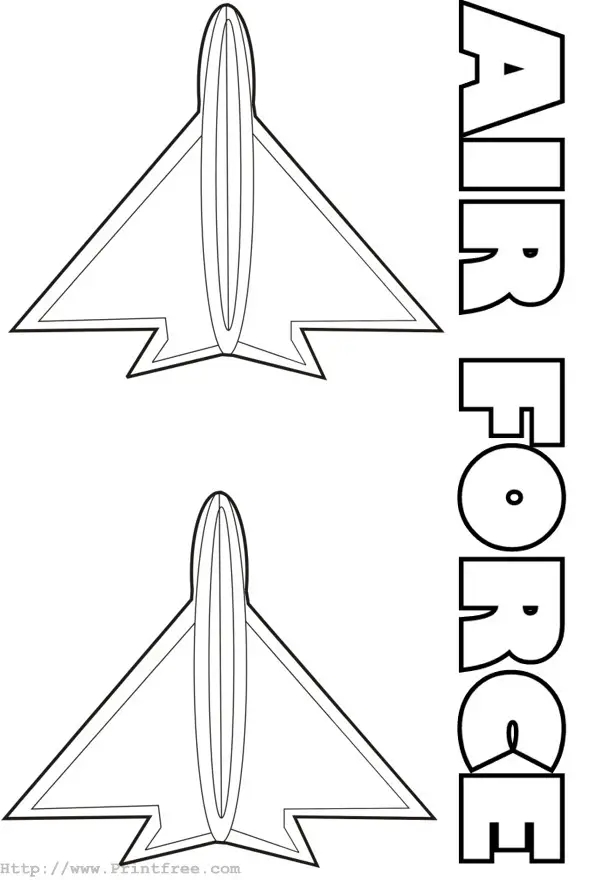 Coloring Page Image Air Force