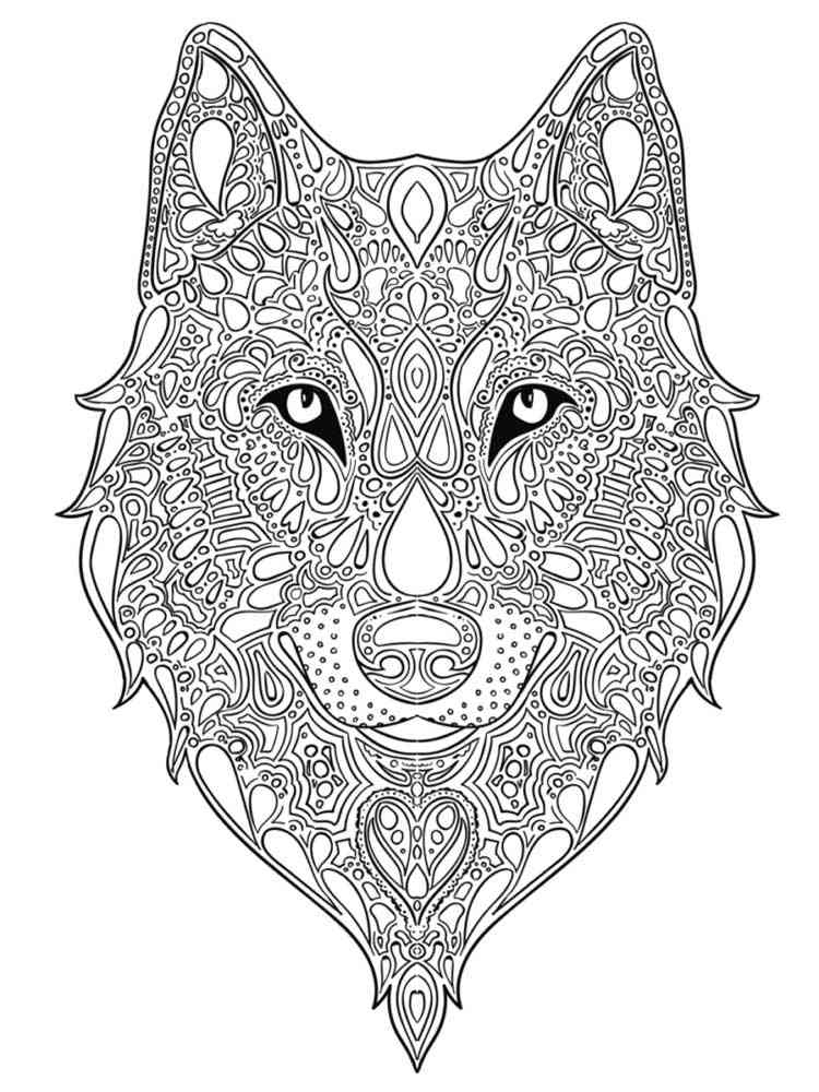 Coloring Page Of Wolf