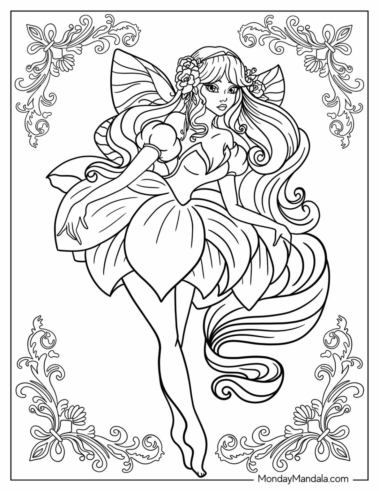 beautiful coloring pages free