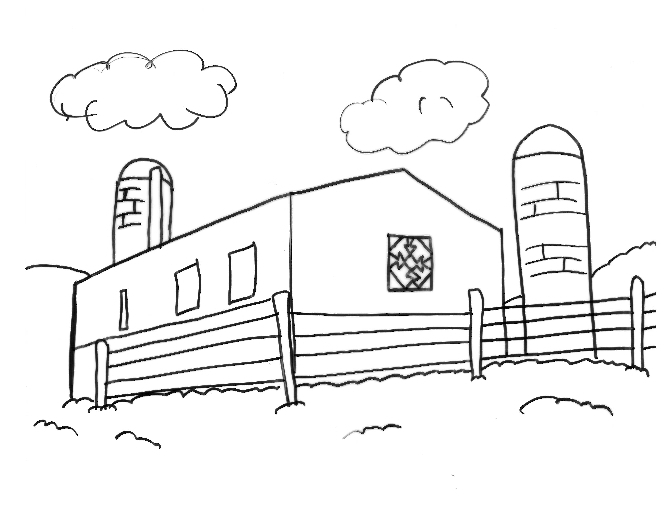 Coloring Pages Barn Quilts In Garrett County Maryland