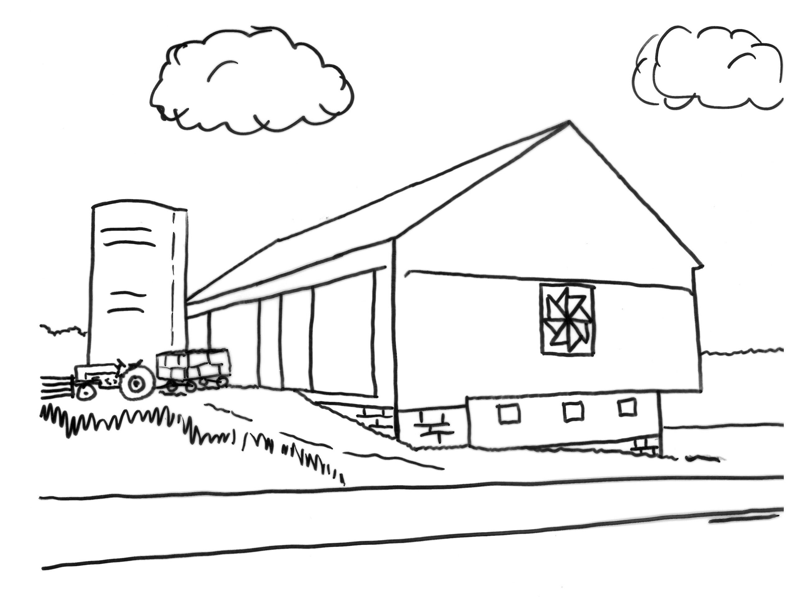 Coloring Pages Barn Quilts In Garrett County Maryland