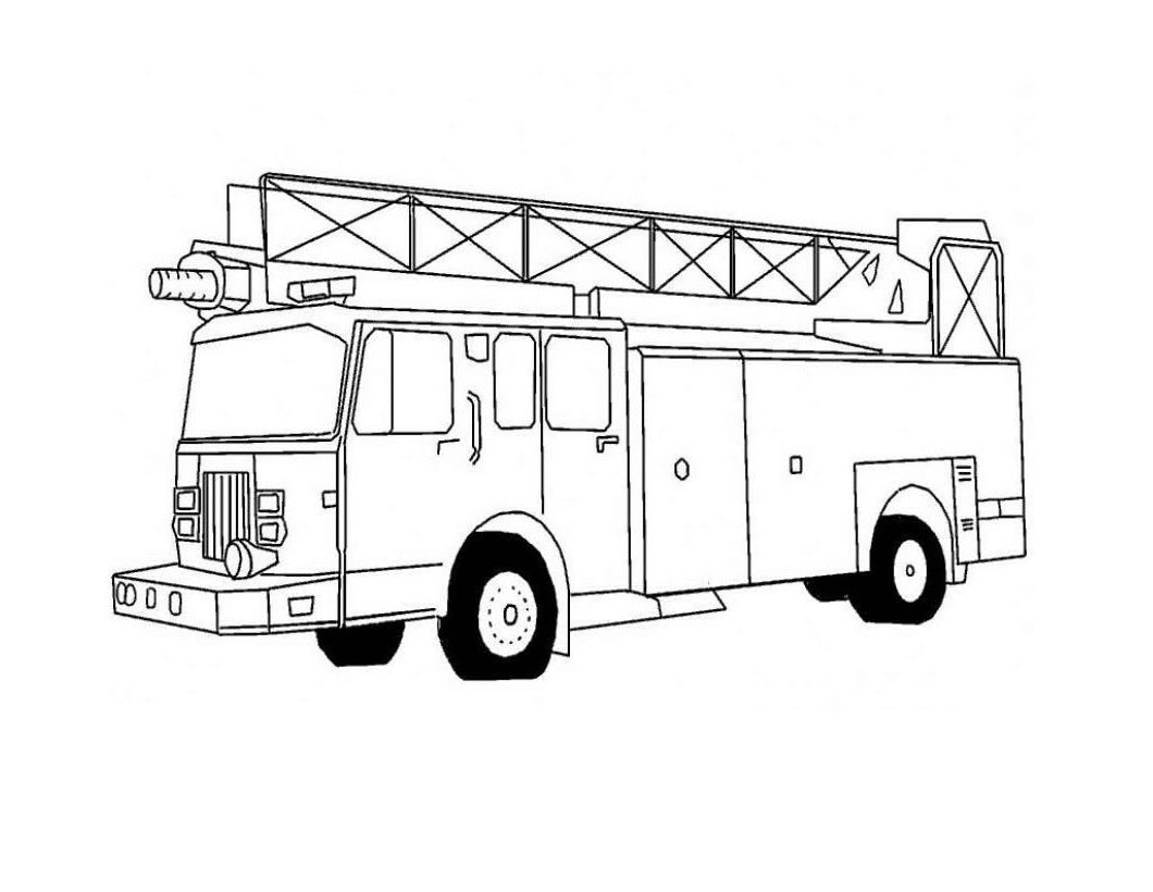 truck coloring sheet printable