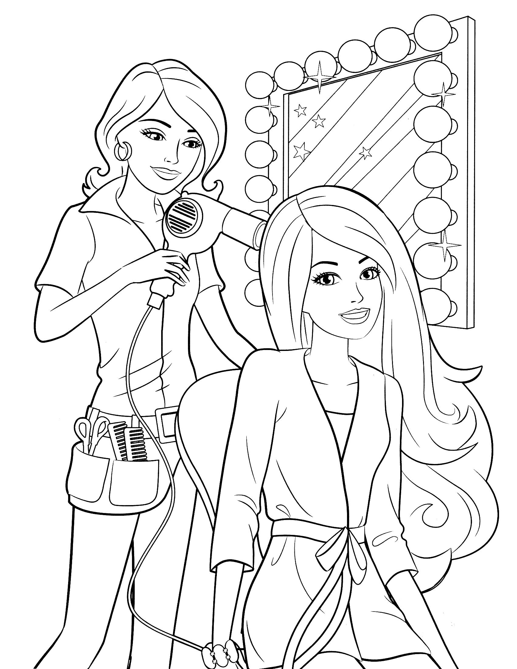 coloring page for girls