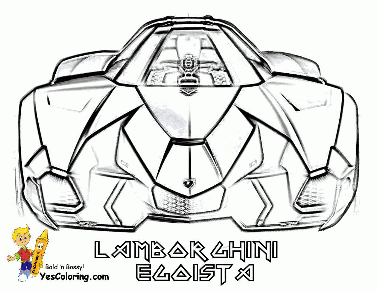 Coloring Pages Lamborghini Cars Coloring Home