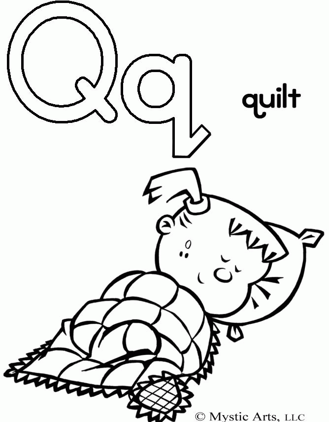 Coloring Pages Letter Q Coloring Home