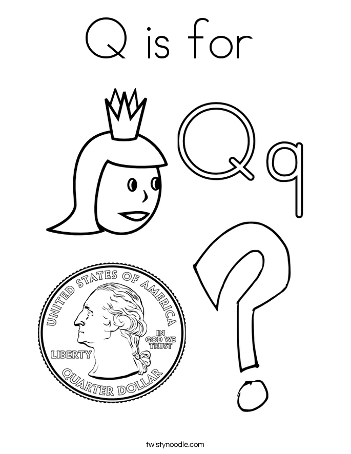 Coloring Pages Letter Q Coloring Home