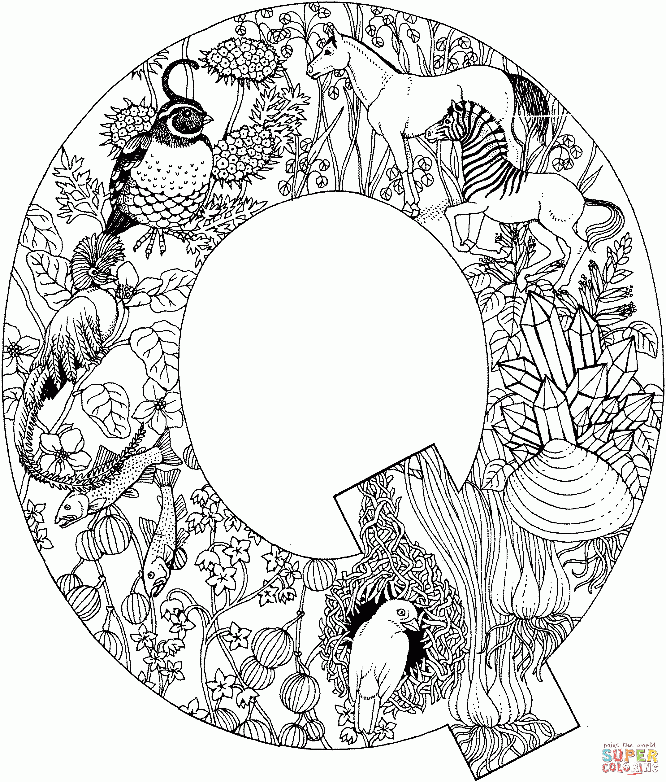 Coloring Pages Letter Q Coloring Home
