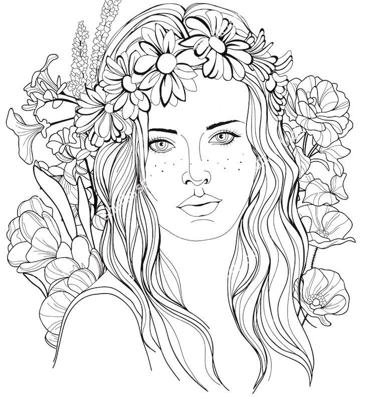 adult coloring pages for girls