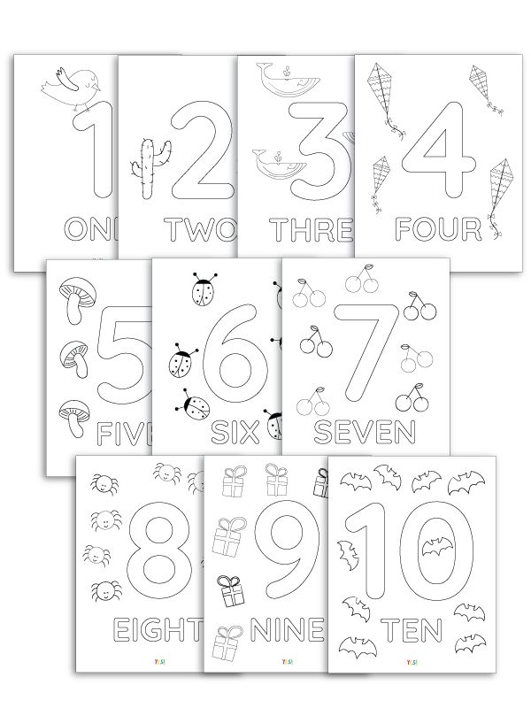 coloring pages printable with numbers