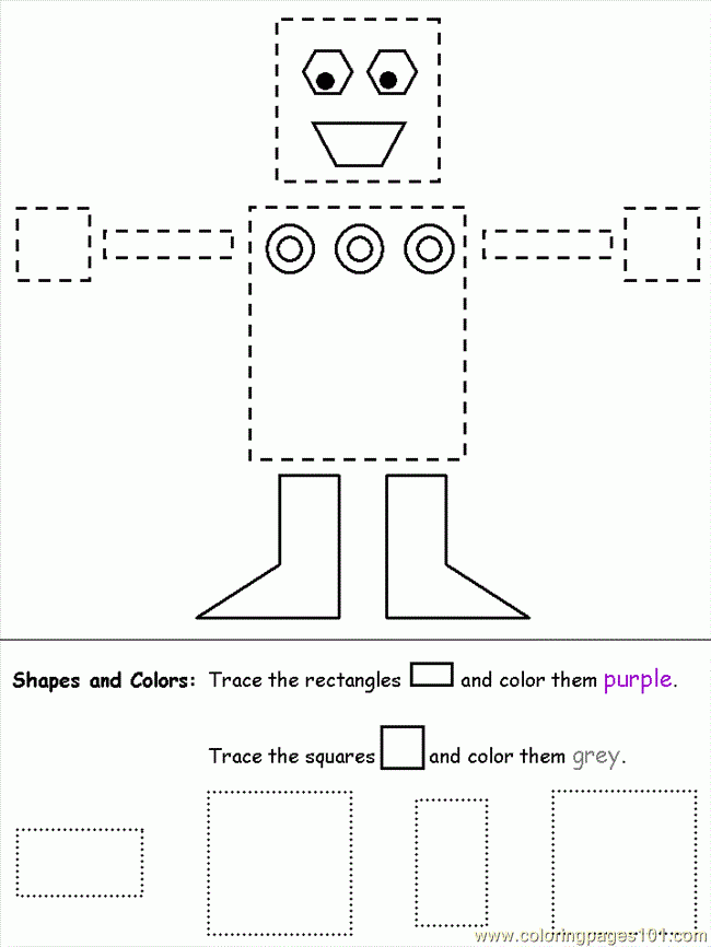 Coloring Pages Shapes Squares Rectangles Architecture gt Shapes Free
