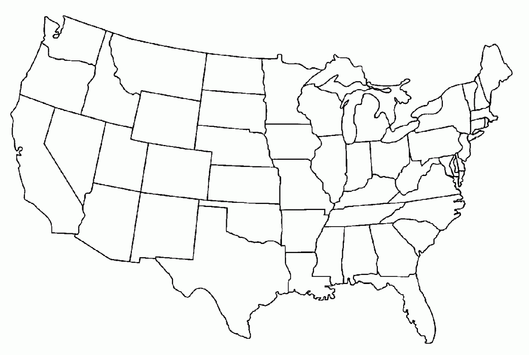 Coloring Pages United States Map Coloring Home