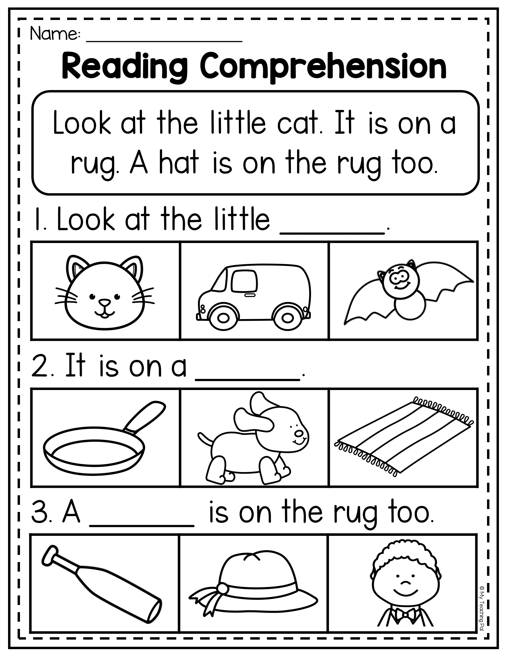 easy worksheets for kindergarten
