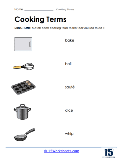 Cooking Terms Worksheets 15 Worksheets Worksheets Library