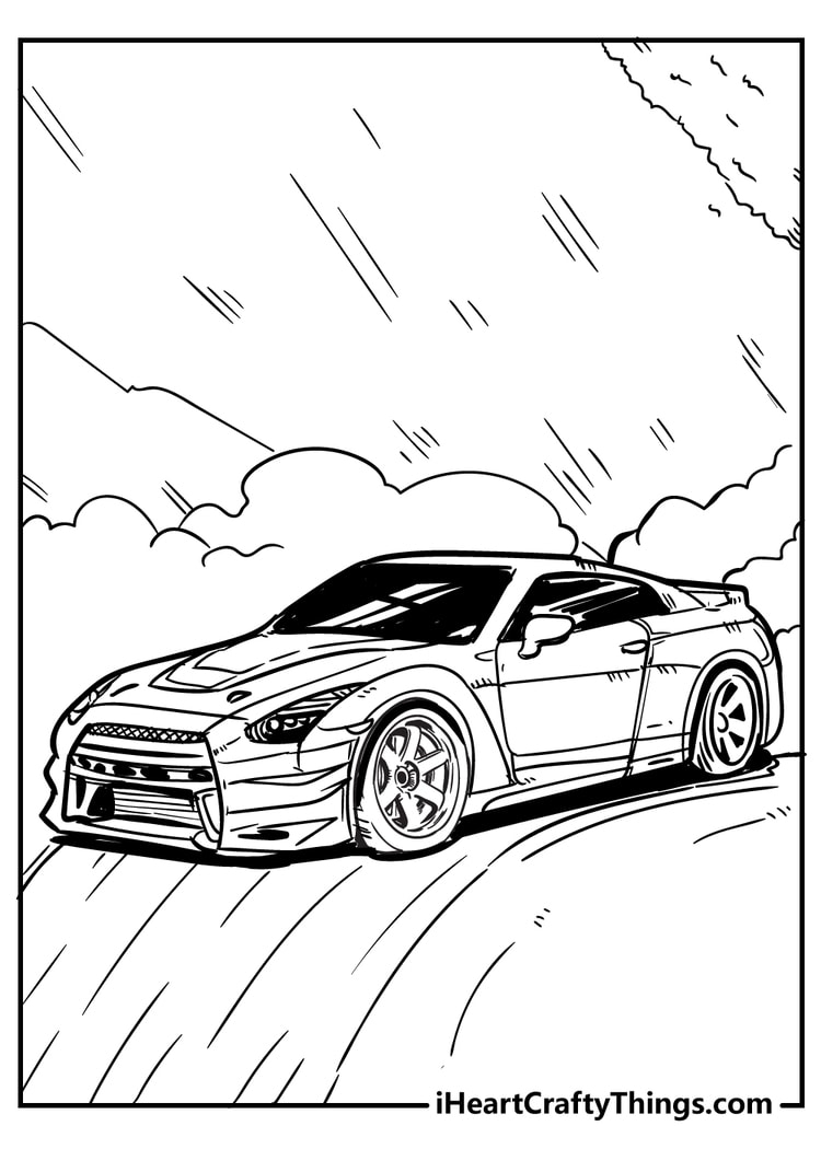 Cool Car Colouring Pages